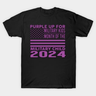 Purple Up For Military Kids Military Child Month T-Shirt